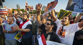 NETHERLANDS-EGYPT-UNREST-DEMO