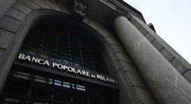 This picture shows a view of the Banca Popolare di Milano on December 2, 2012 in Milan. AFP PHOTO / GIUSEPPE CACACE        (Photo credit should read GIUSEPPE CACACE/AFP/Getty Images)