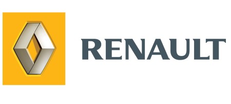 Logo del marchio francese renault in crisi